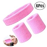 Gro? für Mode oder Sport: Sportstirnband und -armband k?nnen im Gymnastikraum angewendet werden, passend für das Tragen im Basketball, Fu?ball, Tennis, Training, Laufen, Gehen, Yoga, Radfahren, Badminton, Baseball, Tischtennis und irgendwelche anderen k?rperlichen T?tigkeiten