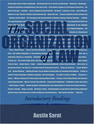 The Social Organization of Law: Introductory Readings