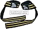 Lifting Straps (2 Pairs/4 Straps) for Weightlifting/Cross Training/Workout/Gym/Powerlifting/Bodybuilding - Better Than Chalk & Leather - Support for Women & Men - (Black/Yellow) - 1 Year Warranty