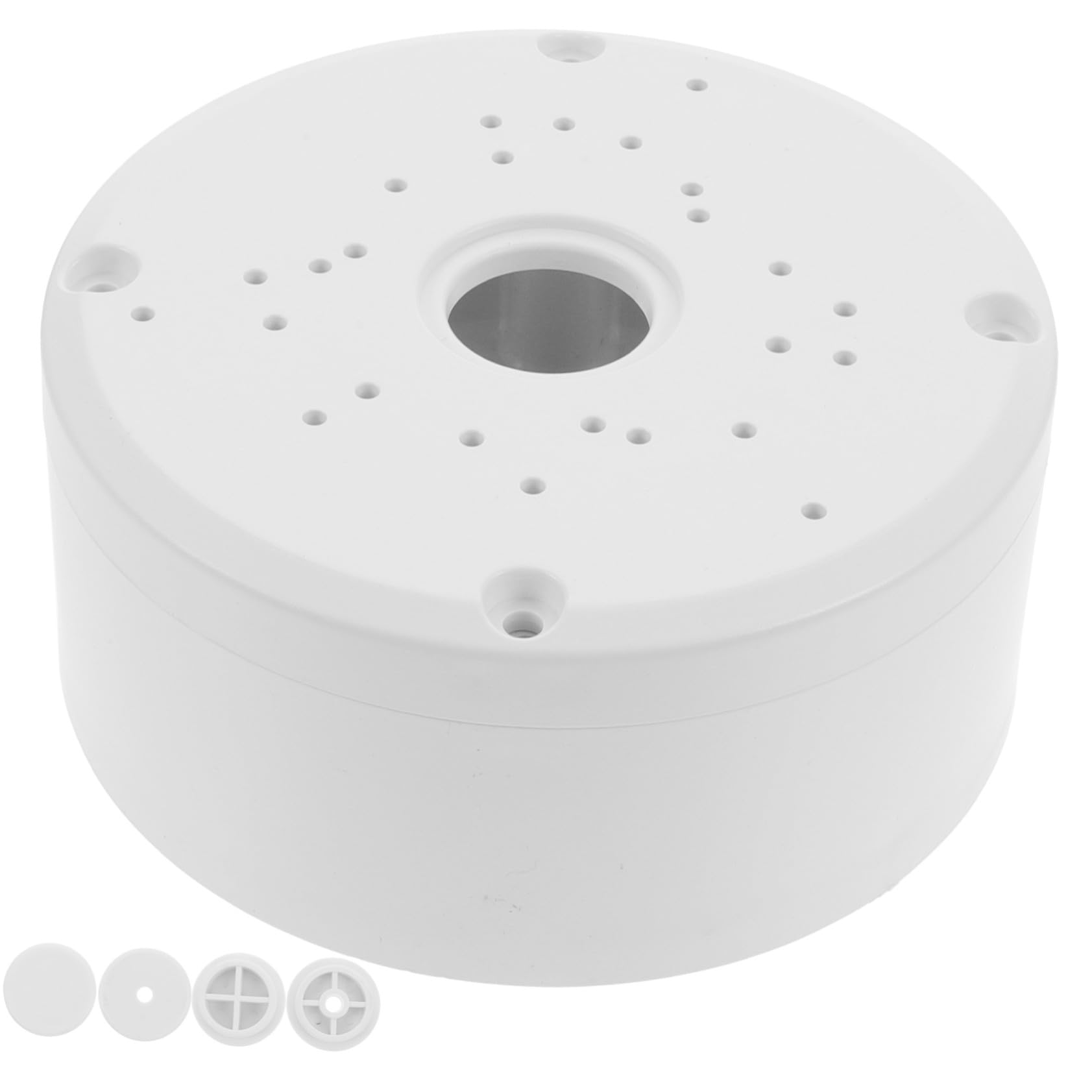 Uonlytech 5 Pezzi Scatola Giunzione Rotonda Protezione Sicura per Elettrici Interni ed Esterni Contenitore Antipolvere e Antiurto per Prolunghe e