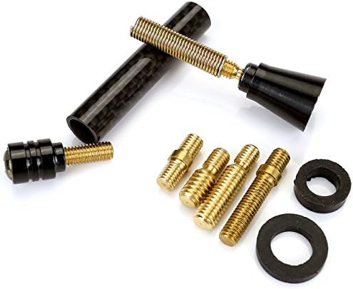 ACBungji Universal 3 Inches Stubby Short AM FM Radio Copper Wire Antenna Carbon Fiber For Car