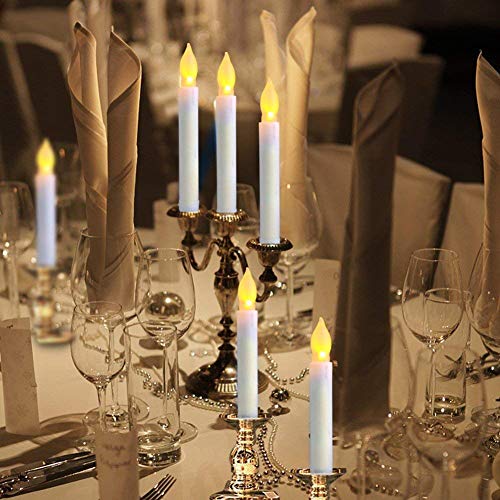 Flameless Led Taper Candle Lights, 12Pcs Battery Operated Candles For Party, Classroom, Wedding, Christmas Decorations #TOP2