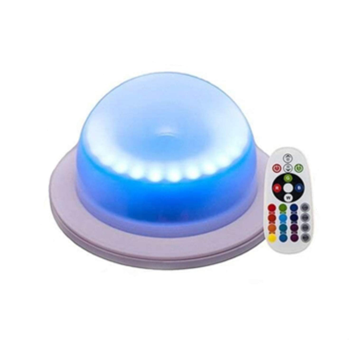 LACGO 16 Colors Remote Control LED Rechargeable Under Table  Light  LED Undertable Lamp for Wedding Decor Waterproof Lamp for Swimming Pool Decor Garden Corridor Night  Light  (Pack of 1)