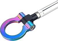 Vista 8 de x xotic tech JDM Sport Track Racing Style CNC Aluminio atornillable Gancho de remolque delantero trasero parachoques compatible con Scion FR-S