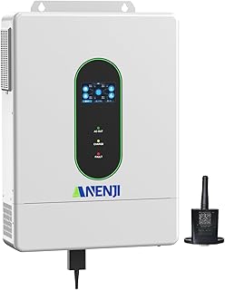 Hybrid Solar Inverter 48V 12000W,Dual MPPT 500V 160A Charger,120/240V Split-Phase,Support Parallel 6 Units Pure Sine Wave Off-Grid+On-Grid Inverter for Home Loads,Lead Acid/Lithium Battery Compatible