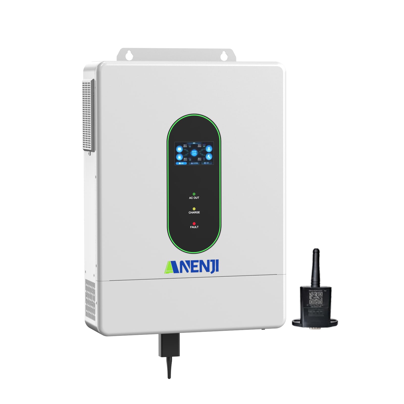 Hybrid Solar Inverter 48V 12000W,Dual MPPT 500V 160A Charger,120/240V Split-Phase,Support Parallel 6 Units Pure Sine Wave Off-Grid+On-Grid Inverter for Home Loads,Lead Acid/Lithium Battery Compatible