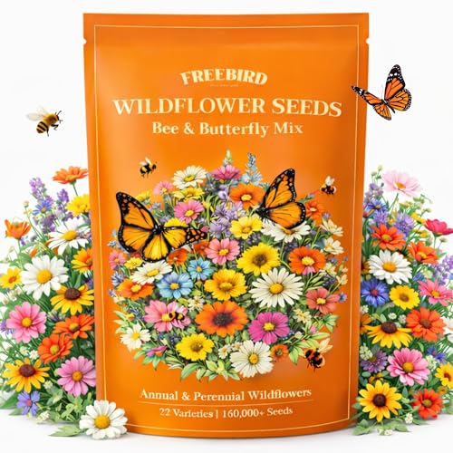 Wildflower Seeds for Bees & Butterflies – 22 Variety Pollinator