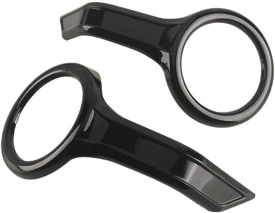 Black Fog Light Trim Rings Compatible with Wing 1800 GL1800 F6B 2018 to 2021 Motorcycle Accessories Cover Protective(Chrome)