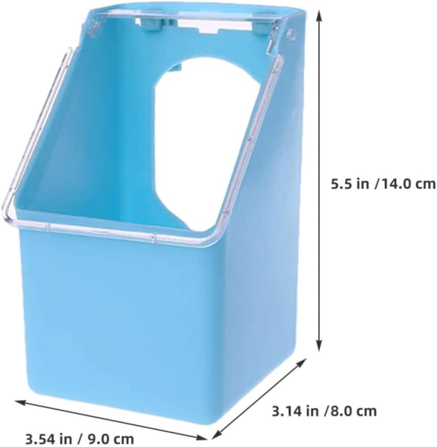 4pcs Hanging Bird Feeder with Lid for Parrot Cage PP Sturdy Bowl image 2