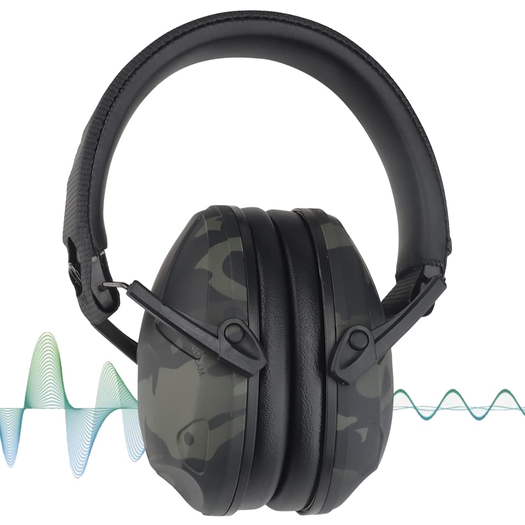 Auriculares tácticos para colgar en la cabeza, con reducción de ruido, protección auditiva, auriculares de supresión de sonido, para disparos, caza y trabajo