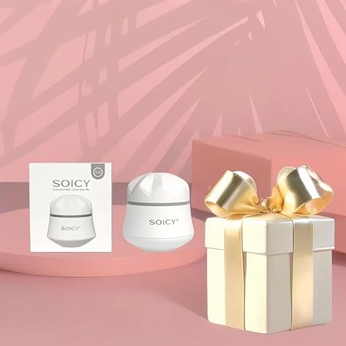 Miniatura 2 de Hanmier Rodillo facial de acero inoxidable para ojos y cara Rodillo de masaje de hielo de rotación de 360 grados Rodillo de masaje de hielo