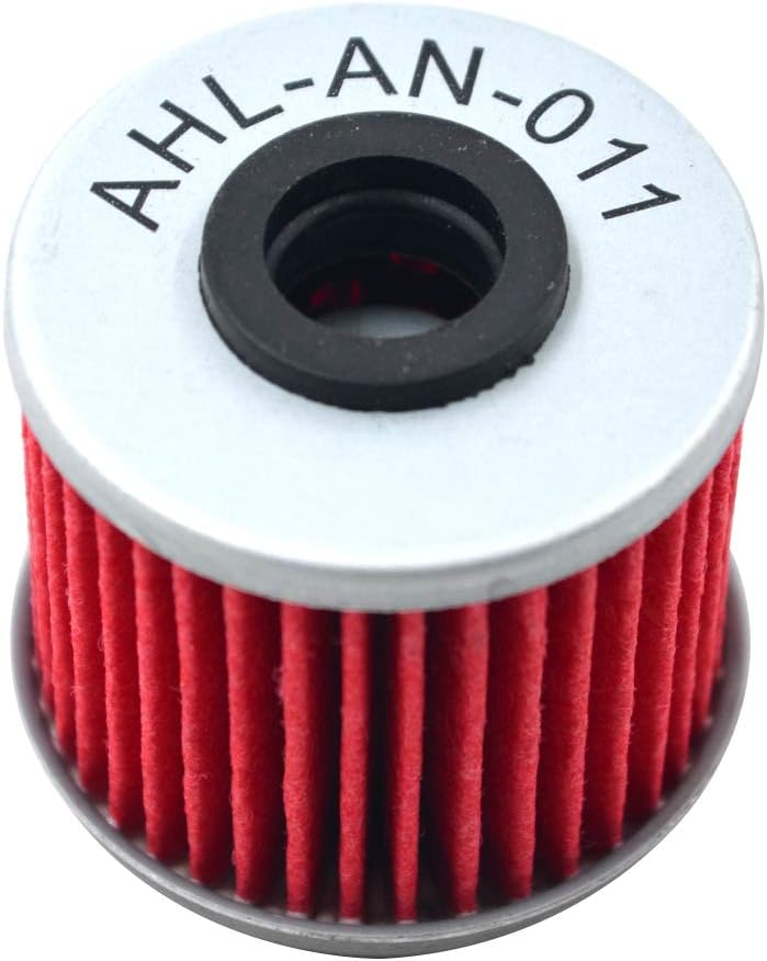 AHL 2 Pcs Oil Filter 15412-MGS-D21 Compatible with HONDA NC700X DCT 2012-2018/CTX700N DCT 2014-2018/SXS1000M3 Pioneer 1000 2016-2019 15412-MGS-D21