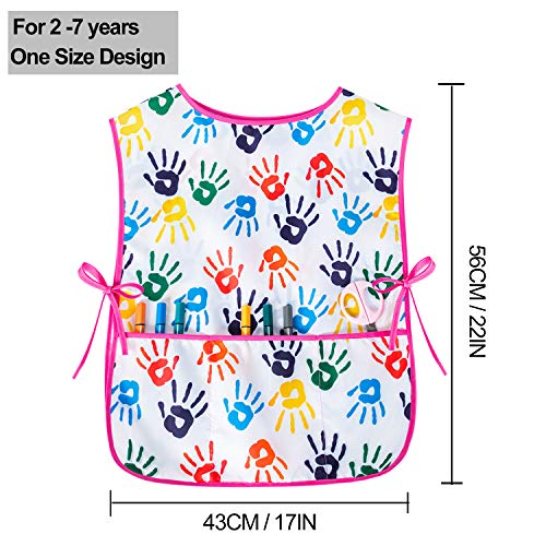 Kids Art Smock Girls Boys Artist Painting Apron With Pockets Sleeveless Smocks For Child 2-7 Years #TOP4