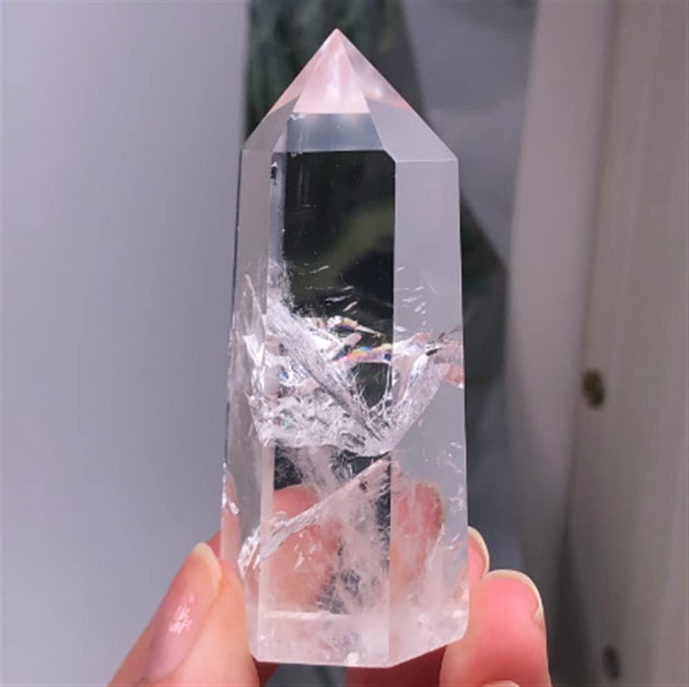 Quartz de Lemurie naturel et transparent : 1 cristal brut de guerison Meditation Home