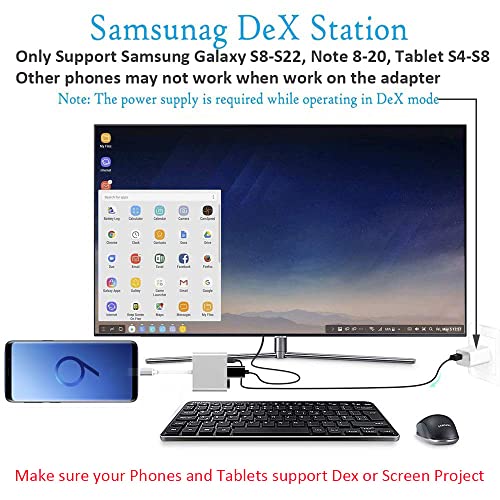 Qces Usb C To Hdmi Adapter, Usb-C Digital Av Multiport Adapter, Type C Converter 4K Hdmi Video Output With Usb 3.0 And Usb C Pd Charging Hub Compatible With Samsung S20,Apple Macbook Mac Hdmi Adapter #TOP3