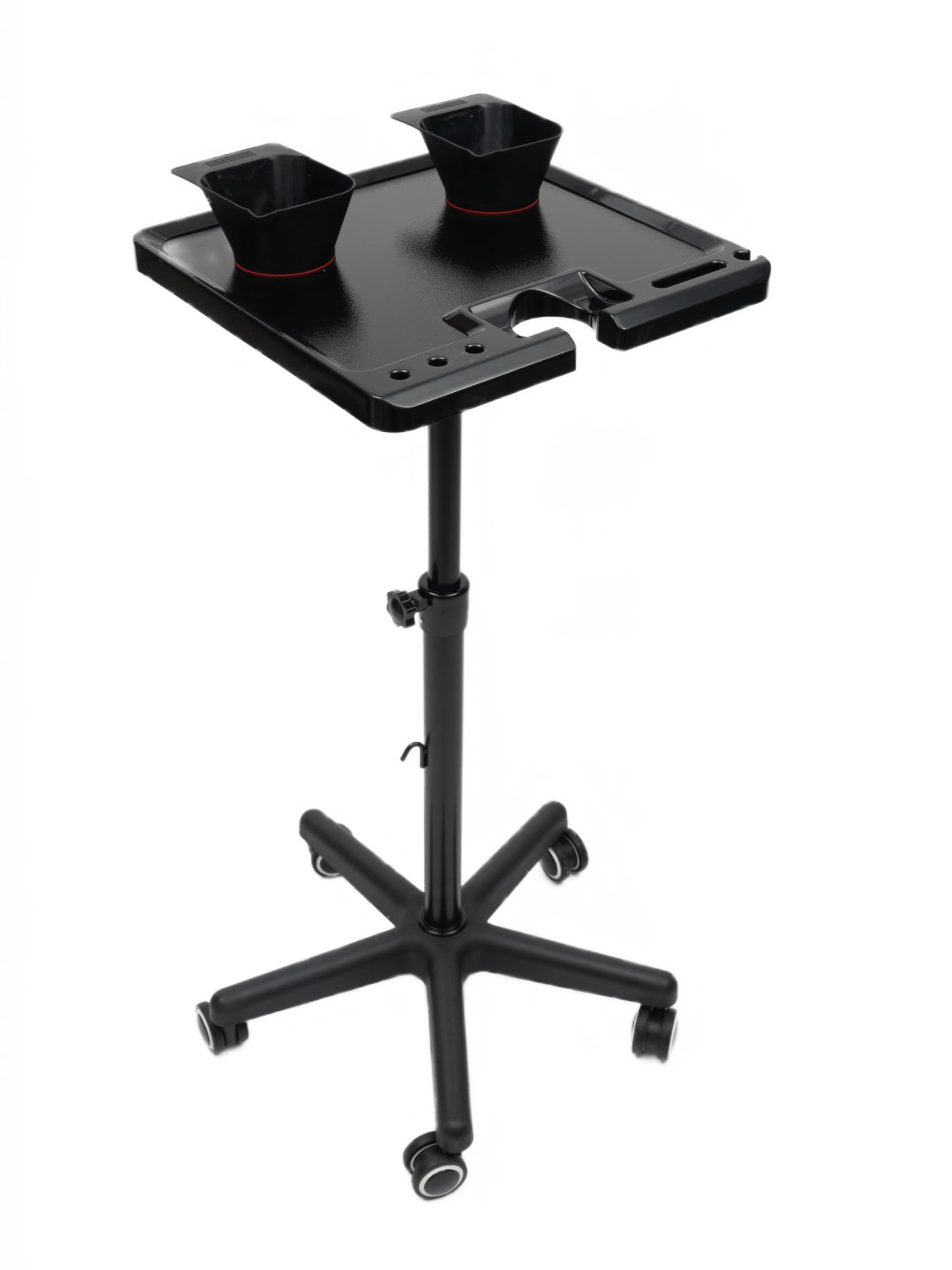 Portable Tattoo Workstation Tattoo Tray on wheels, Height Adjustable 26.77