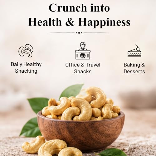 Image of Wildroot Cashew 500gm | Whole Kaju | Natural Crunchy & Creamy Cashew Nuts