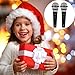 Dmopipp 2PCS Fake Microphone Prop, Plastic Pretend Play Microphone for Halloween Christmas Cosplay Music Birthday Party Favors or Costume Play (Black)