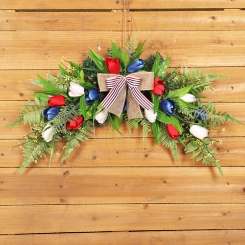Tulipán artificial para puerta LIOOBO que transforma la decoración del hogar y bodas 7