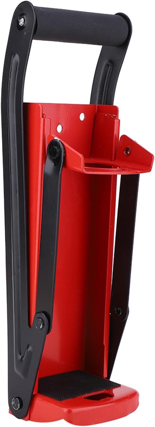 16oz Can Crusher Easy Pull Heavy Duty Wall Mounted Smasher Trash Can Space Saving for Home Recycling Plastic Cans Bottle with 4 Mounting Screw Iron Rubber Handle Steel Body