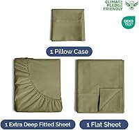 Vista 17 de Extra Deep Pocket Split King Sheets - 5 Piece Breathable & Cooling Bed Sheets - Hotel Luxury Bed Sheet Set - Soft, Wrinkle Free & Comfy - Easily