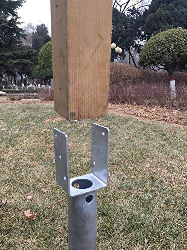 American Ground Screw U-Model - Easy-Install No-Dig Ground Anchor for Standard 4x4 Posts (Actual 3.5"x3.5") - Durable 27" Screw-in Stake for Mounting Wooden Posts - Image 3