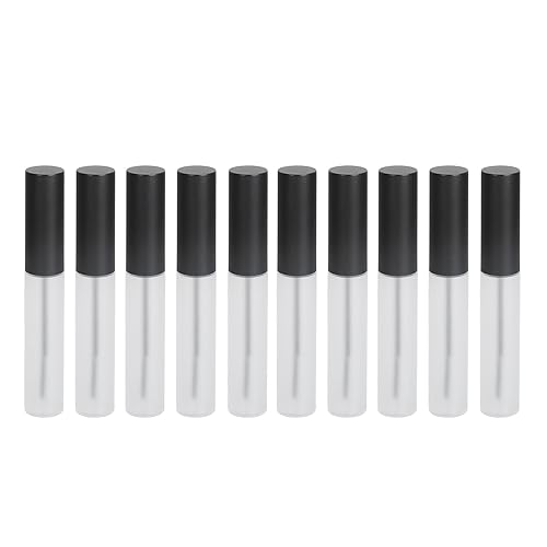 Miniatura 6 de Empty Mascara Tube, 10Pcs 10ml Frosted Semi Plastic Lightweight Refillable Mascara Applicator Eyelash and Eyebrow Essense for Travel Family
