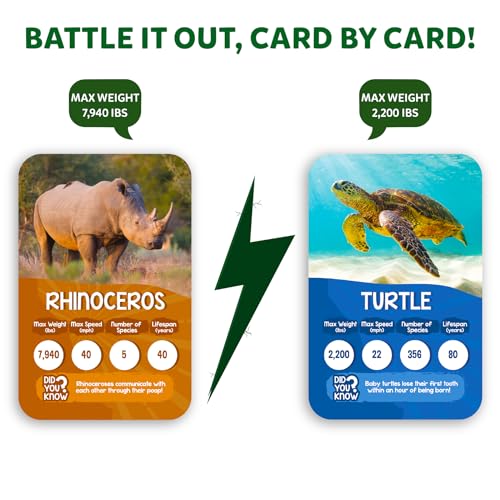 Skillmatics Trump Card Game, Rank Up Animals, Memory Game, Perfect for Boys Girls, Kids, and Families Who Love Board Games - Image 4