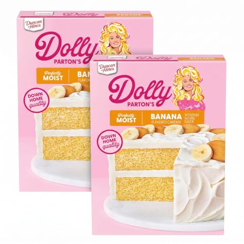 Duncan Hines Dolly Parton's Favorite Banana Flavored Cake Mix, 15.25