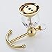 AUSWIND Antique Gold Mental Clothes Hook Crystal Wall Mounted Bathroom Accessory XH