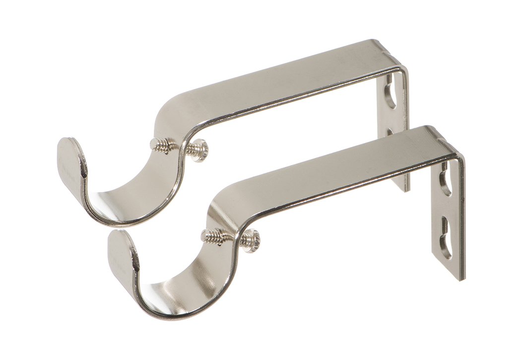 Ivilon Staffe Per Aste Da Tenda Fisse – Warm Gold, Set Da 2 – Per Aste Da 7/8" (2,5 Cm) – Supporti In Ferro Con Viti E Tasselli