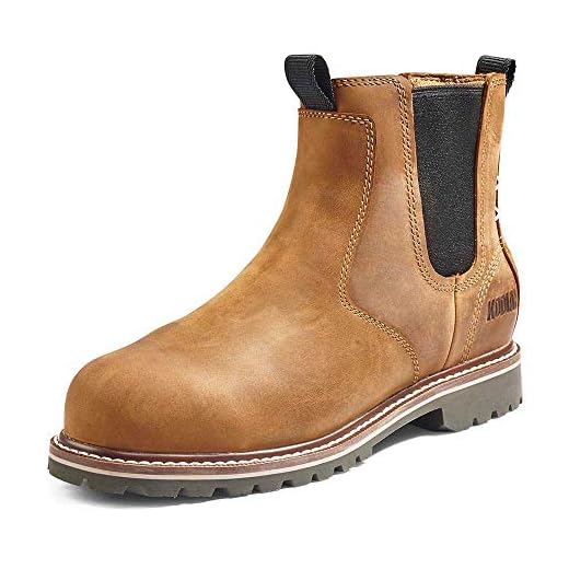 Kodiak Women's Bralorne Composite Toe Water-Resistant Chelsea Industrial Boot, Medium Brown, 9
