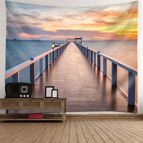 Tapisserie decoration murale paysage grand format en tissu imprimé haute définition