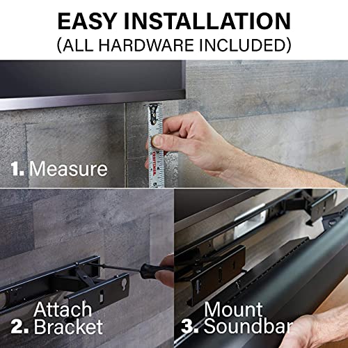 Sanus Extendable Soundbar Wall Mount Designed For Sonos Arc Sound Bar - Low Profile & Audio Enhancing Design -Ossawm1-W2 #TOP6