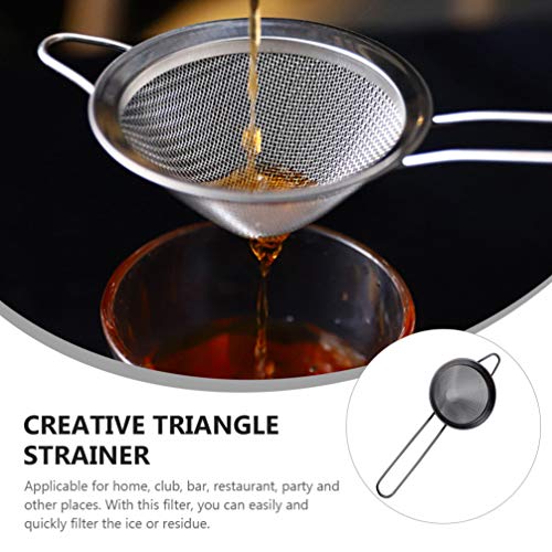 Cabilock Coador de peneira de malha fina de aço inoxidável, coador de alimentos, coador de chá, coad