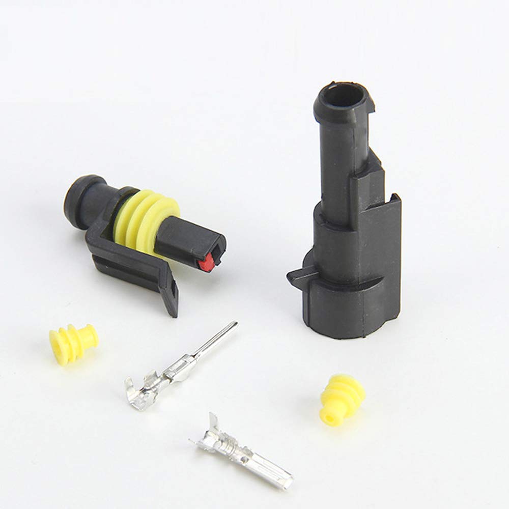 30 Connettori Elettrici Auto Impermeabili | 1 Pin IP65 | Per Auto, Camion, Barche | Kit Completo - Foto 7