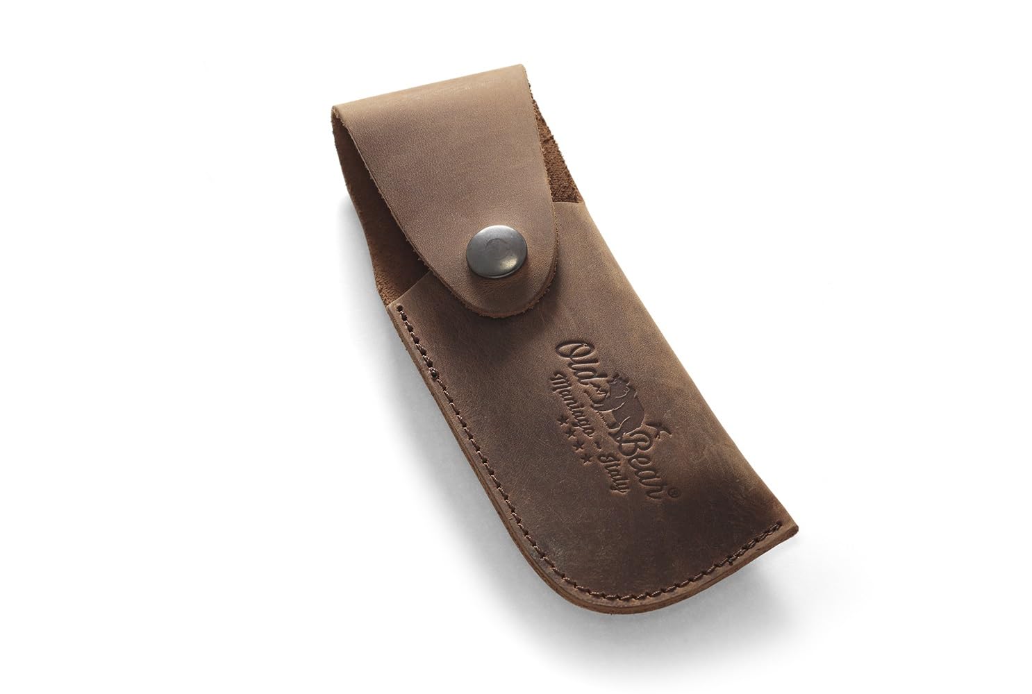 Fodero "Old Bear"® in cuoio ingrassato, cm. 16, adatto per modelli "L","XL" e cogli-funghi misura "M"