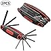 Price comparison product image Folding Hex Key Set,BETOY 2 Pieces Fold-Up Hex Wrench Set Portable Reliable Orx Hex Keys Metric/SAE/Torx Ideal for Indoor and Outdoor, Bicycle Repair, and Ideal Gift for Cyclists