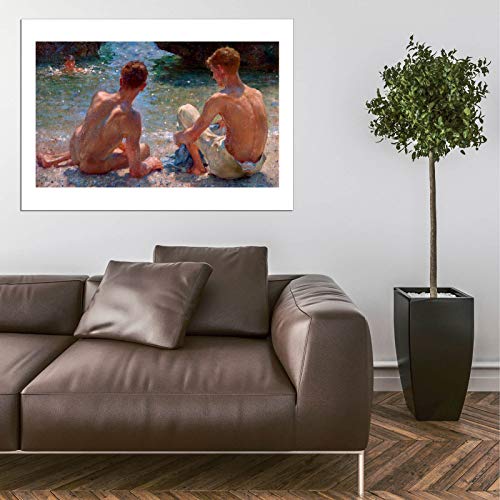 Affiche encadrée Henry Scott Tuke The Critics extra large semi brillant - 5