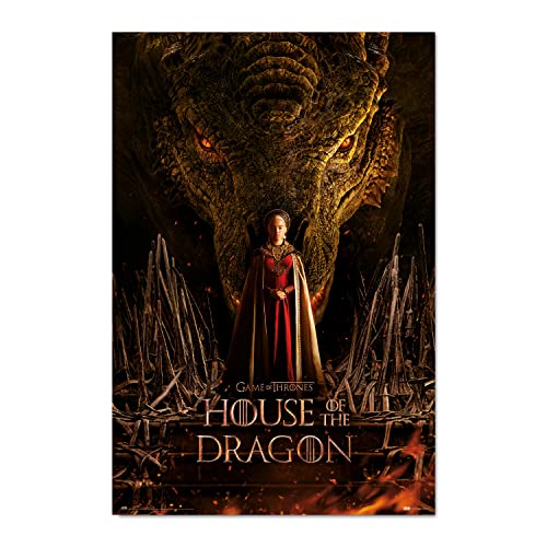 Grupo Erik Póster La Casa del Dragón Rhaenyra Targaryen - Lamina decorativa Targaryen/Póster...