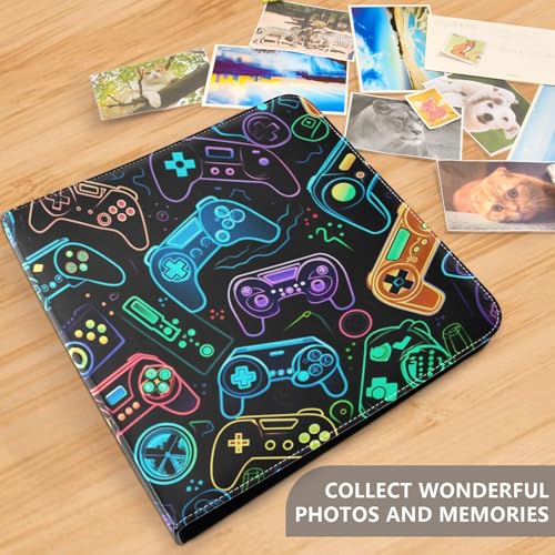 Álbum de Fotos Autoadhesivo con Cubierta de Poliuretano, 20 Páginas, para Fotos de 2x3, 4x6, 5x7 y 6x8 Pulgadas, Ideal para Scrapbooking y Regalos miniatura 5