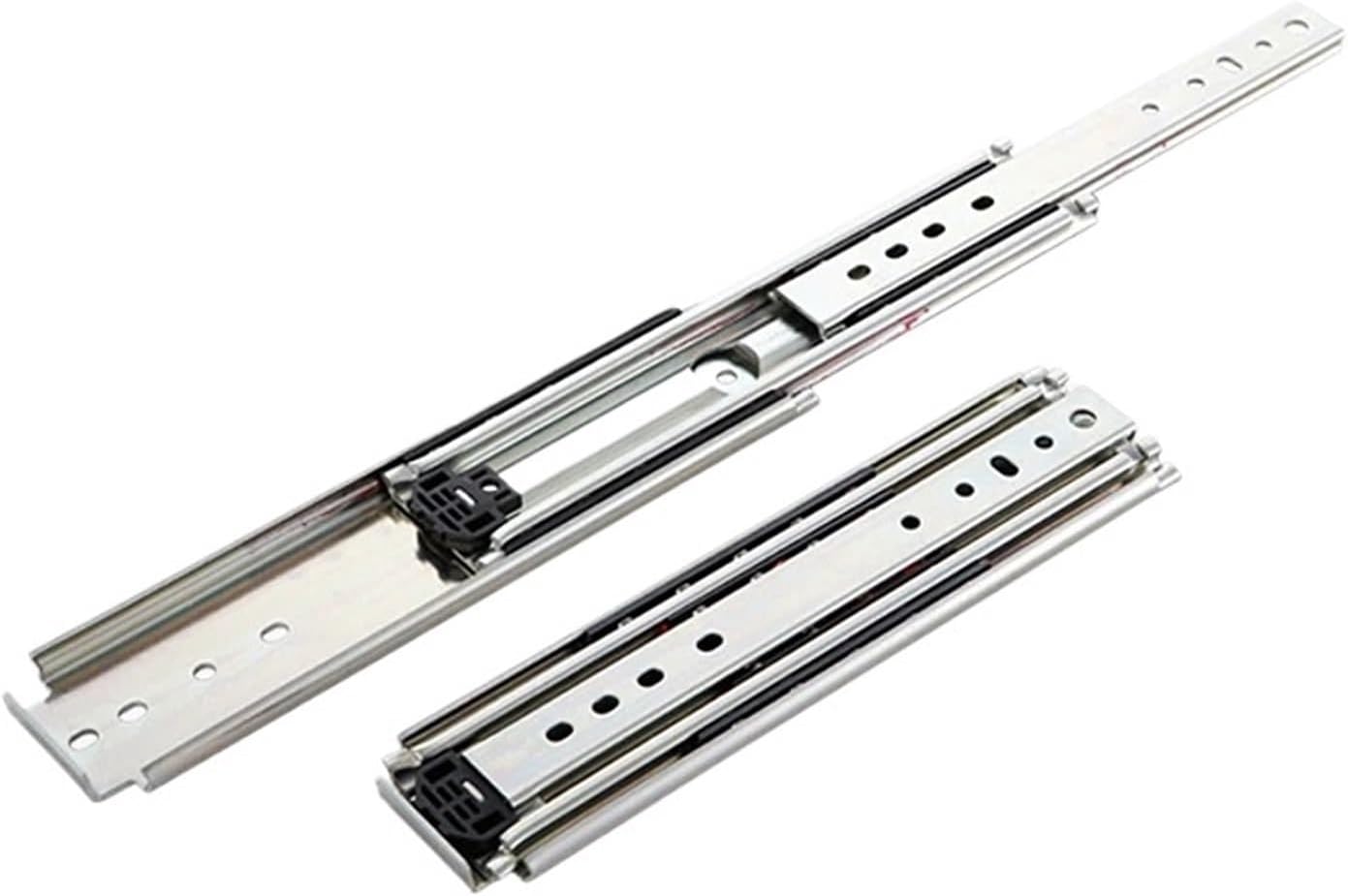 Hardware Full Extension Side Mount Drawer Slides Lock The Heavy Drawer Slide Rail Full Extension Side Mounted Ball Bearing Long Metal(38inch(950mm))