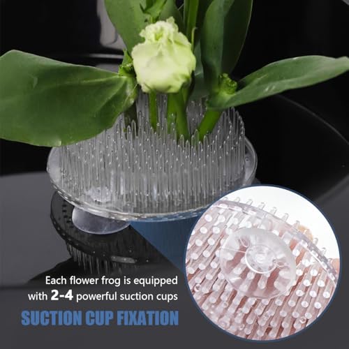Support à épingles pour bouquet de fleurs avec ventouse anti basculement pour composition stable