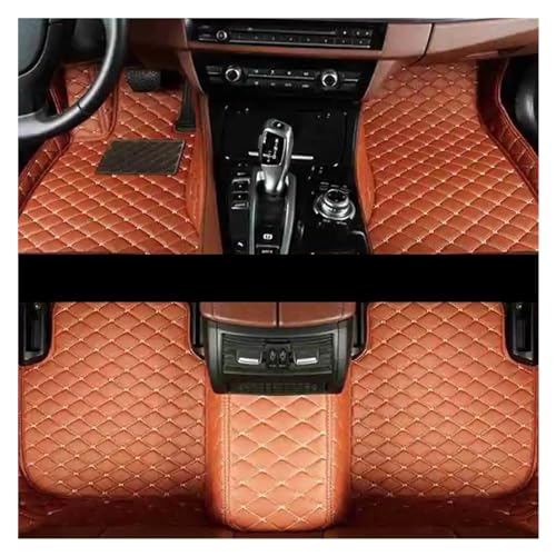 Tapis de sol pour Toyota Prado 7 places 2006-2009 en marron antiderapant