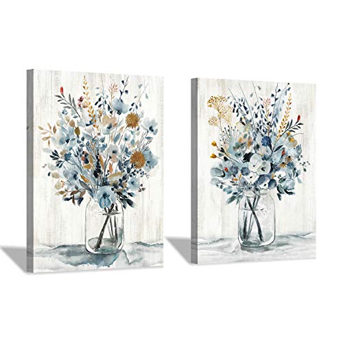 Hardy Gallery Floral Canvas Wall Art Prints: Abstract Blossom Flower
