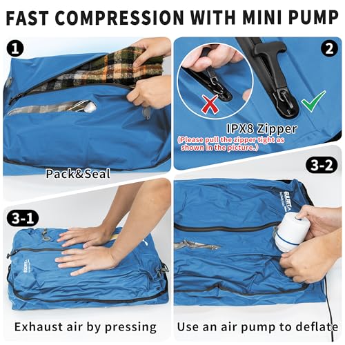 EULANT Travel Vacuum Bags,IPX8 Waterproof Vacuum Compression Bag by EULANT - Used condition - Image 7