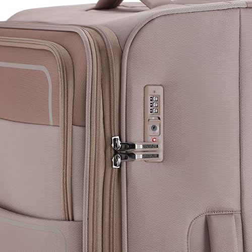 Image of American Tourister Phillyplus Large with TSA Lock & 8 Wheels Soft Polyester Check-in Suitcase for Holiday /Trolley Bag for Travel /Travel Bag with Double Spinner Wheels for Unisex