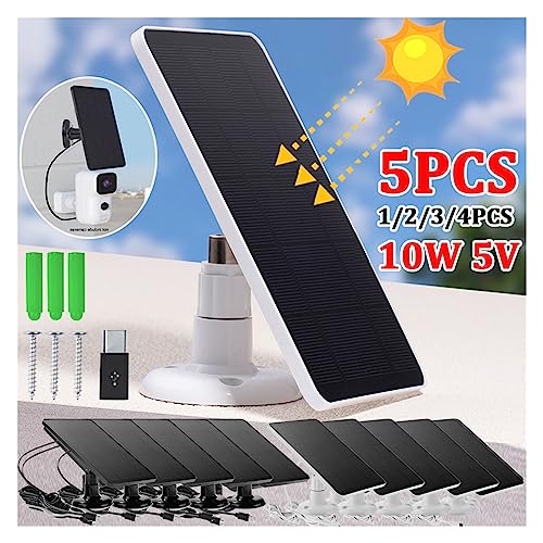 Cámaras de seguridad con paneles solares portátiles USB Tipo C impermeables 2