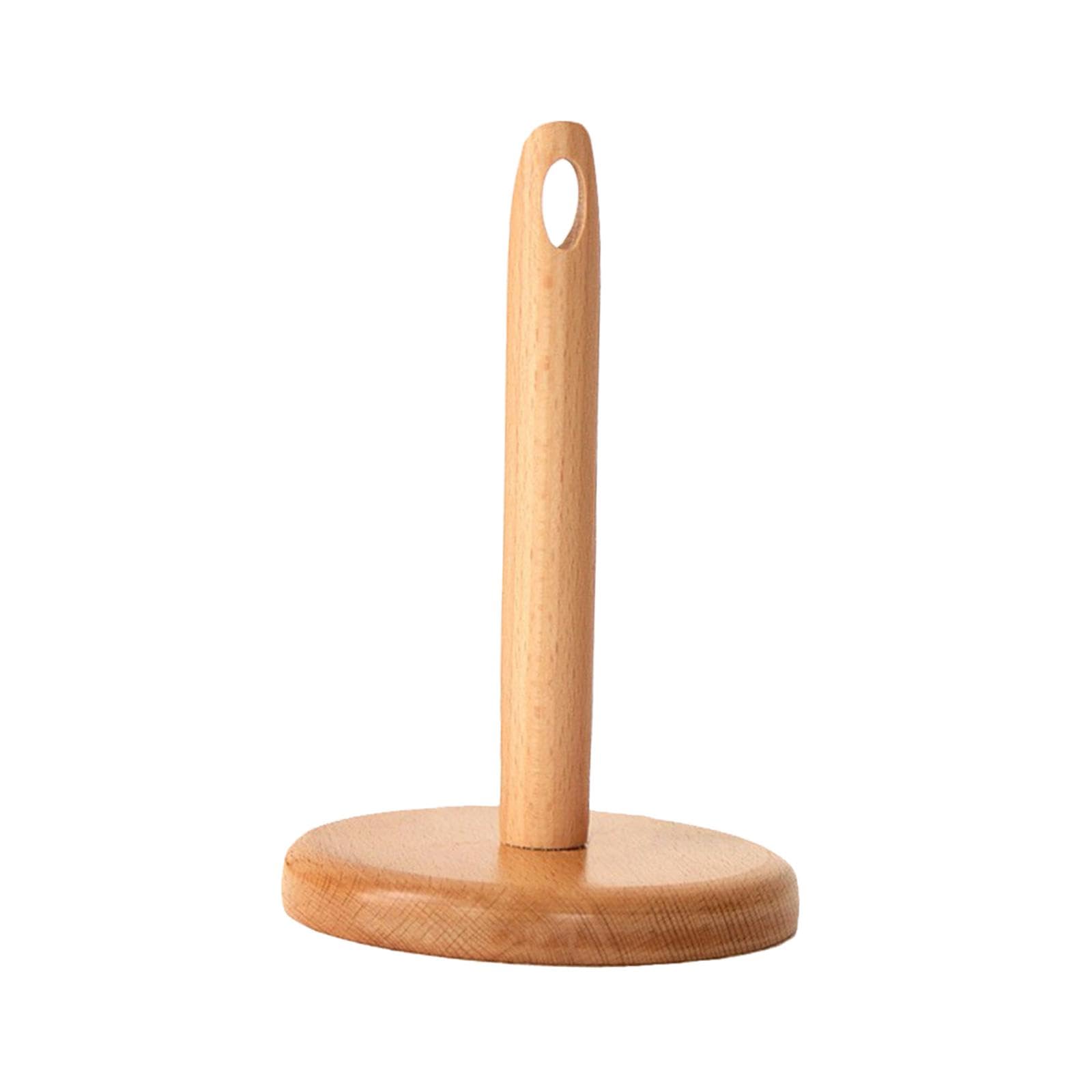 Juego de 3 soportes giratorios de lana de madera para el hogar, ganchillo y manualidades