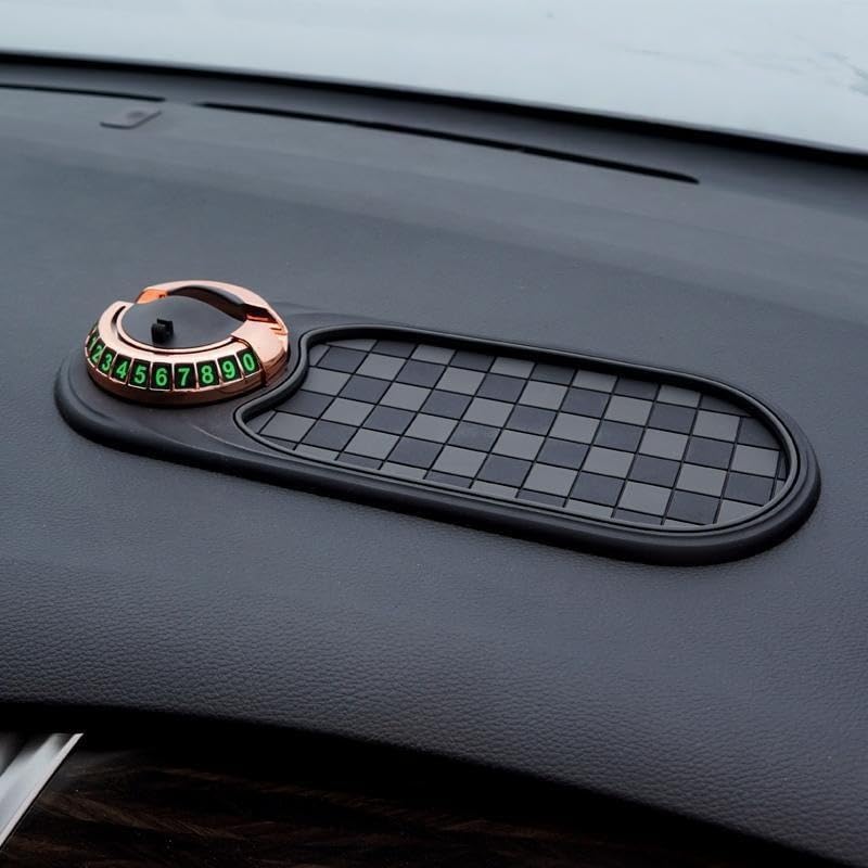 Almohadilla antideslizante multifunción para tablero de automóvil, soporte de teléfono extragrande 4 en 1 con rotación de 360, alfombrilla de agarre